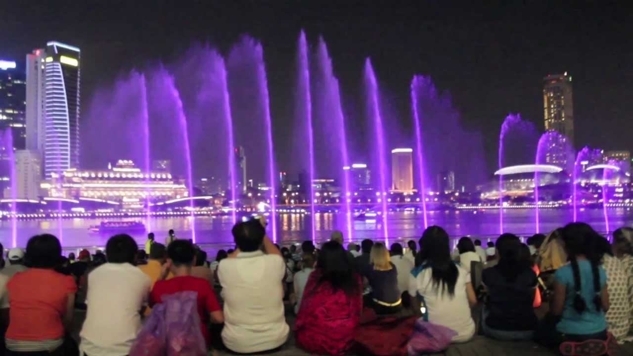 Wonder Full Light and Water Show Marina Bay Sands Singapore HD