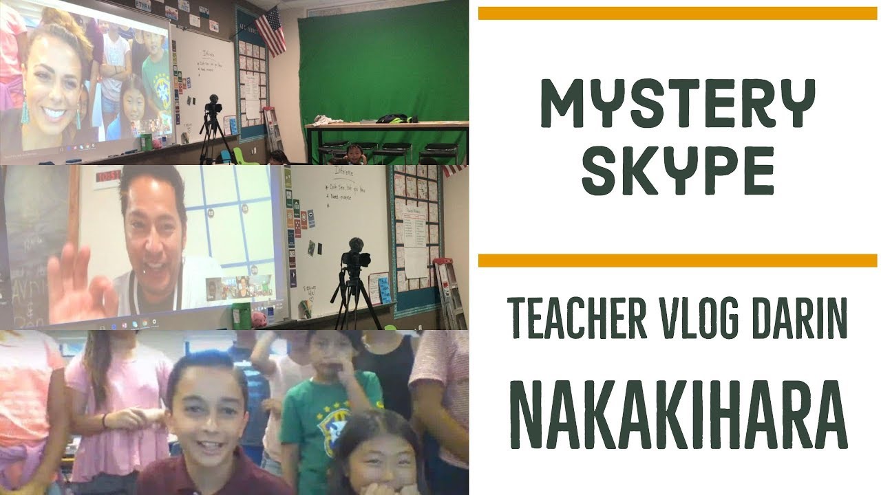 Teacher VLoG About Technology - Mystery Skype with TooCoolForMiddleSchool