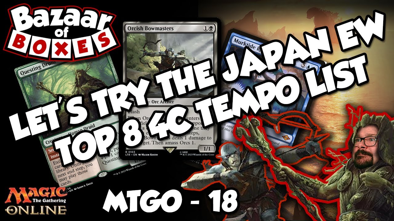 Let's try the Japan Eternal Weekend Top 8 4C Tempo list - MTGO 18 [MTG Legacy]