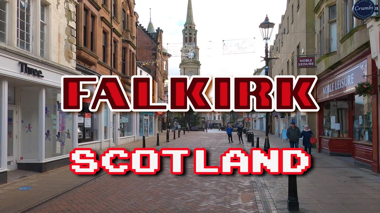 FALKIRK, Scotland WALK, High Street and Callendar Park, a couple days before lockdown begins