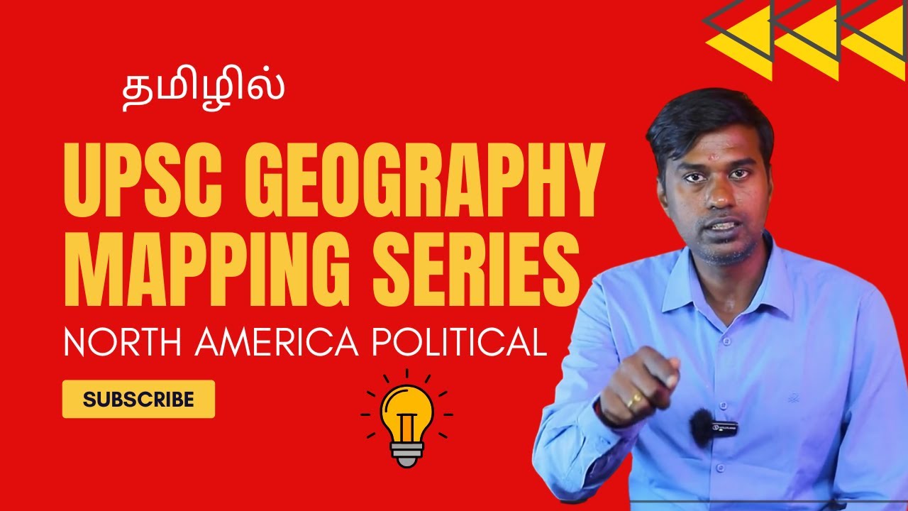 North America Political Map for UPSC - Geography Mapping Series 