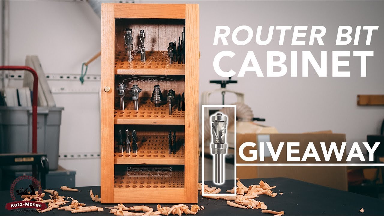 Router Bit Storage Cabinet - (Plus a Super Mega Flush Trim Bit Giveaway)