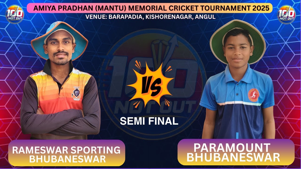kishorenagar cup | RAMESWAR SPORTING BBSR VS PARAMOUNT SPORTING BBSR | 2ND SEMIFINAL |