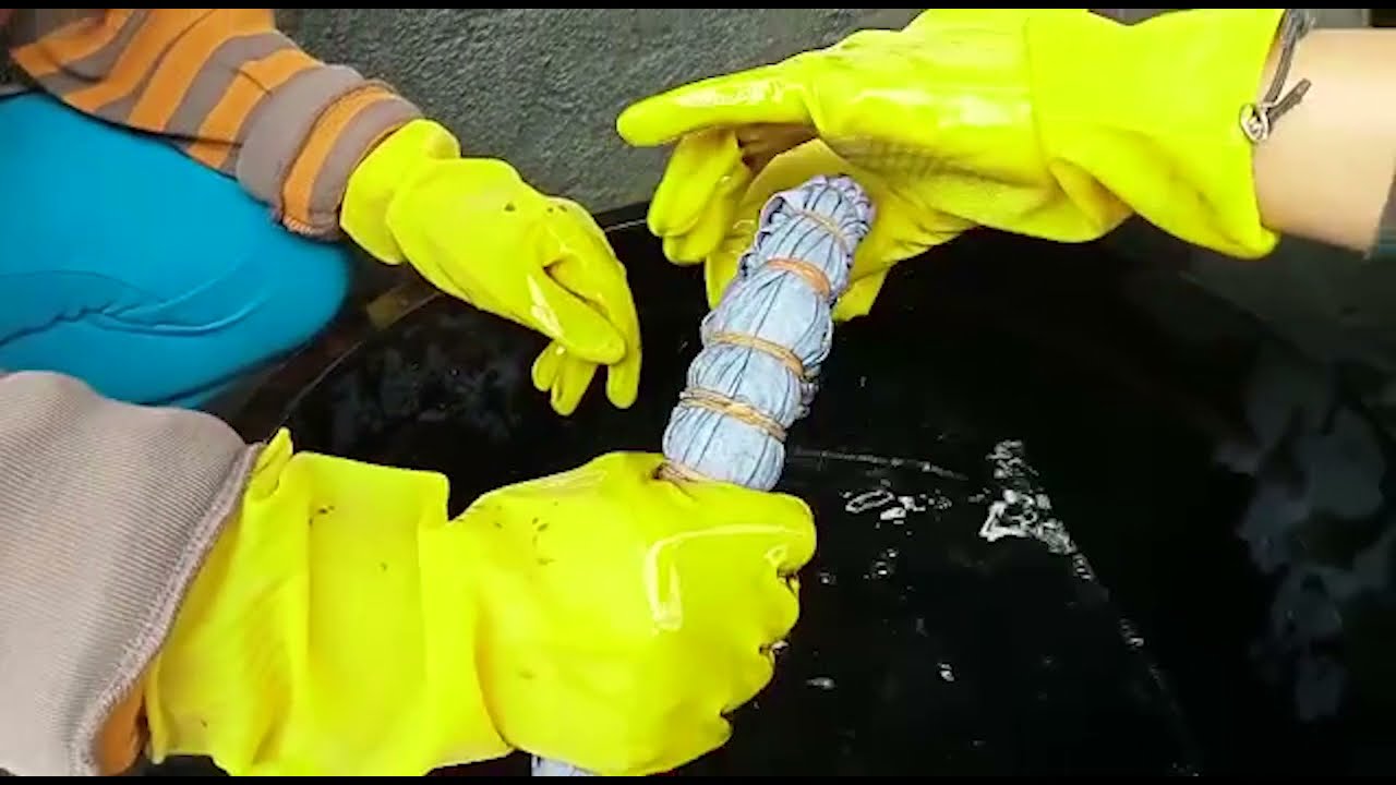 Tutorial Membuat Kain Humbang Shibori / Ikat Celup dari Pewarna Alam