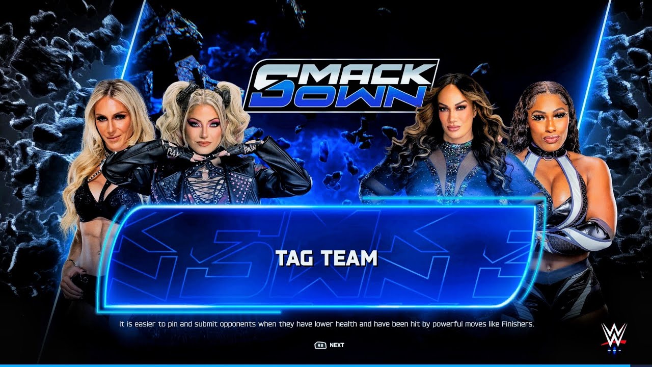 Alexa Bliss & Charlotte Flair Vs Nia Jax & Lash Legend - Tag Team Match | WWE 2k25 