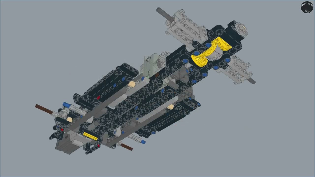 LEGO 42127 - Batmobile – Modified using Powered Up parts – LeoCAD model