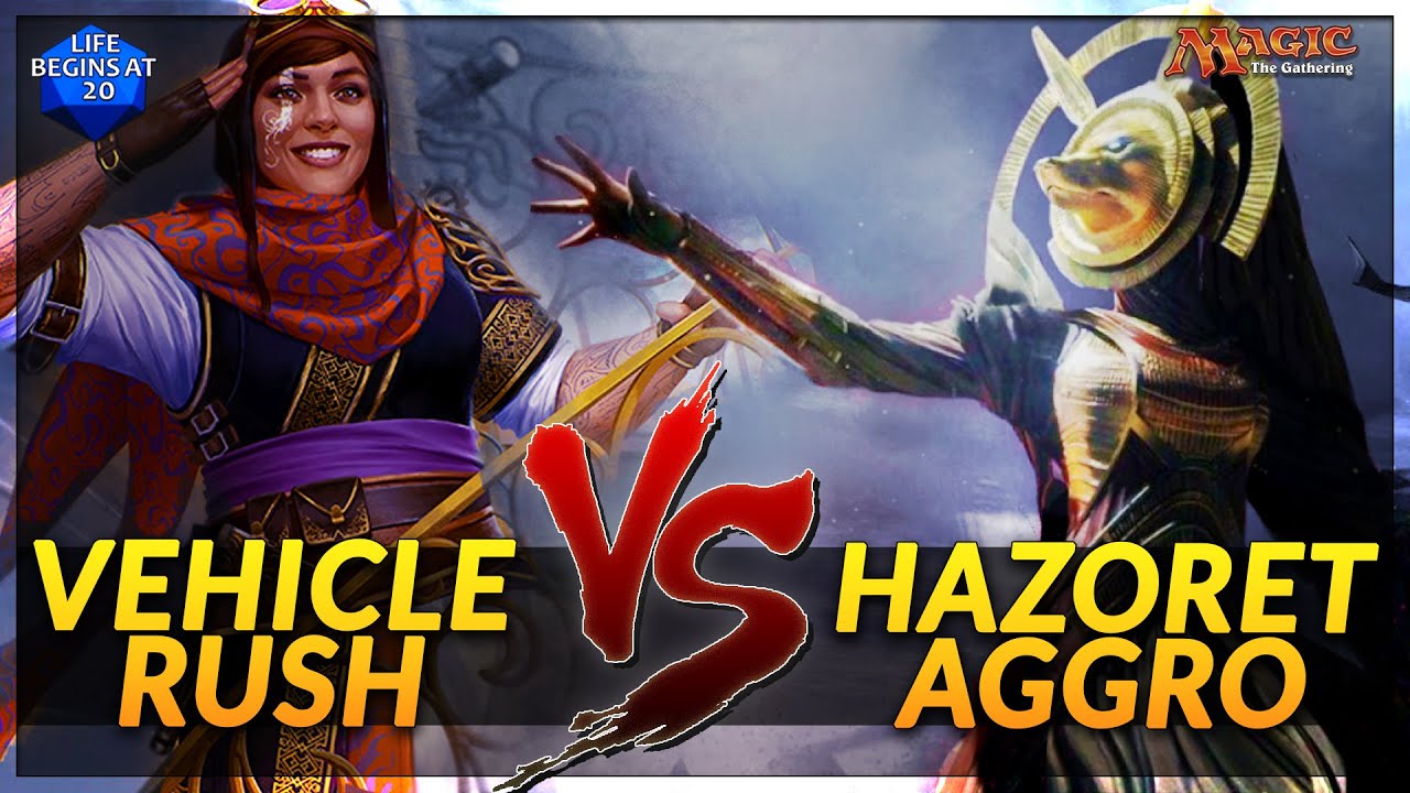 Paper Magic Gameplay - Vehicle Rush v Hazoret Aggro (MTG Challenger Decks)