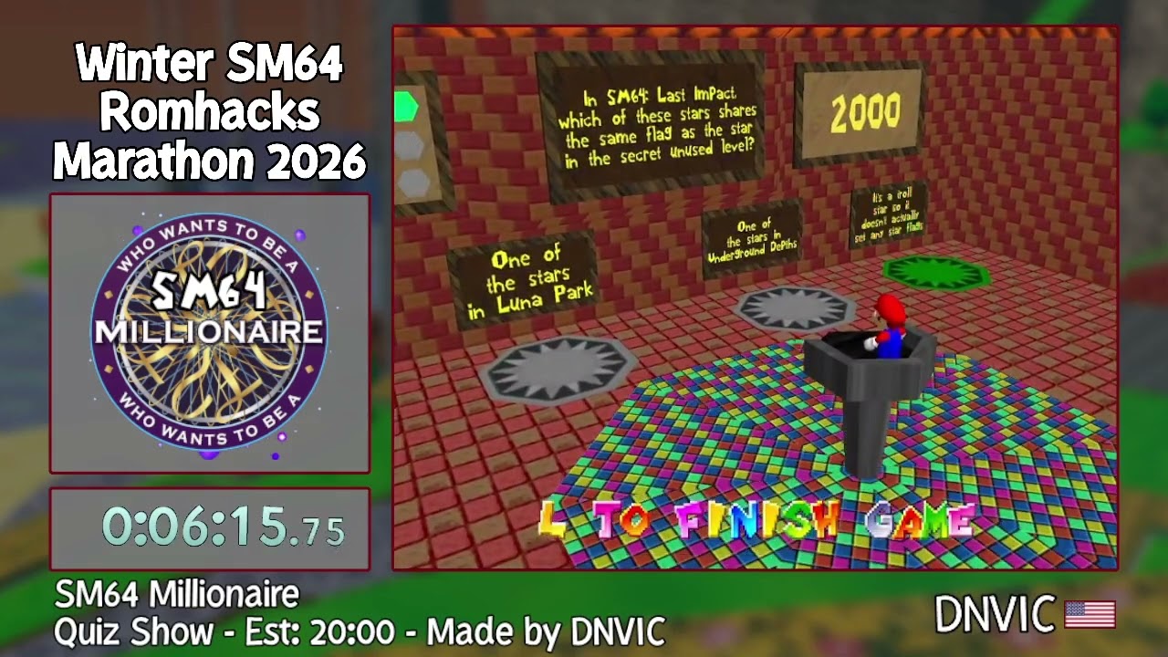 WSRM2026 - SM64 Millionaire with Mushie64