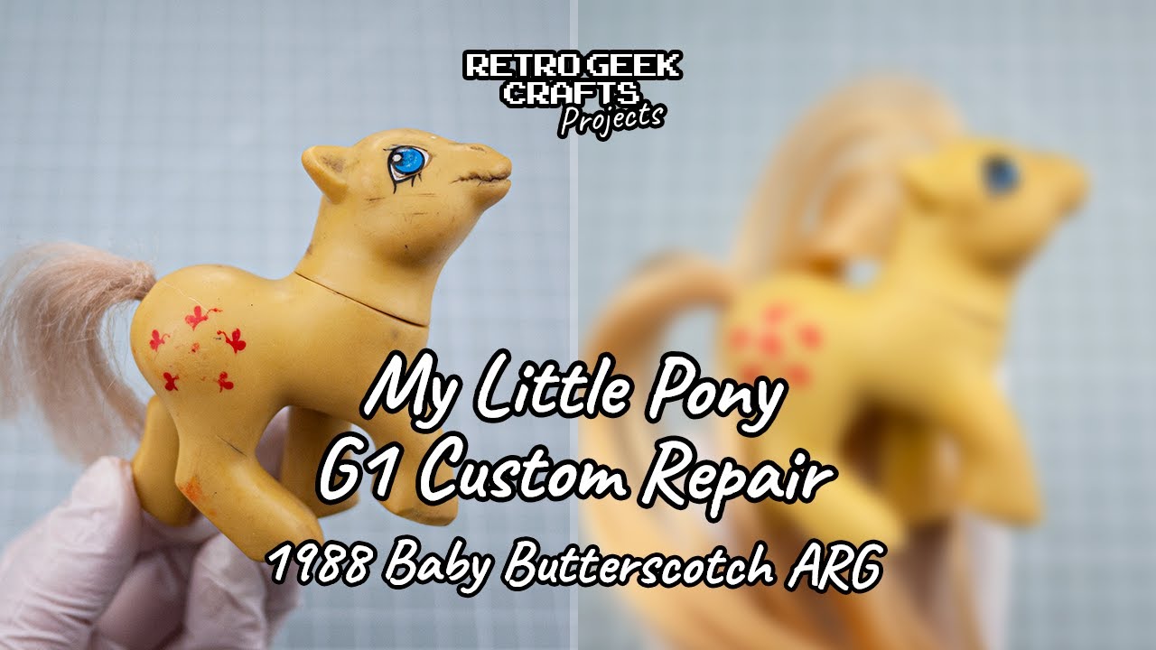 1989 My Little Pony G1 Baby Butterscotch Repair & Custom Vintage Toy Restoration MLP Hasbro Nirvana