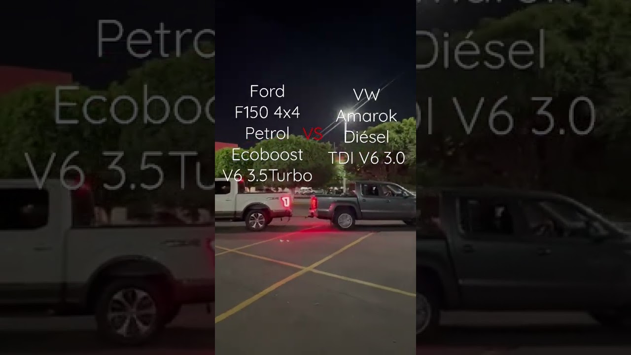 Ford F-150 4x4 V6 3.5 Turbo Vs VW Volkswagen Amarok 3.0 Turbo Diesel #short #shortvideo