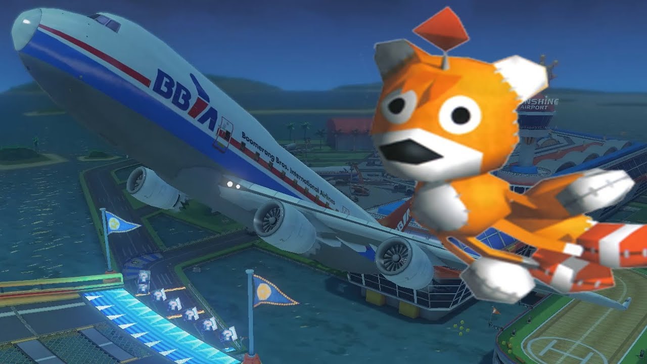 Mario Kart 8 Deluxe Hack - cAn YoU feEl ThE SUnshInE AirpOrT? (Custom Texture Music Hacks)