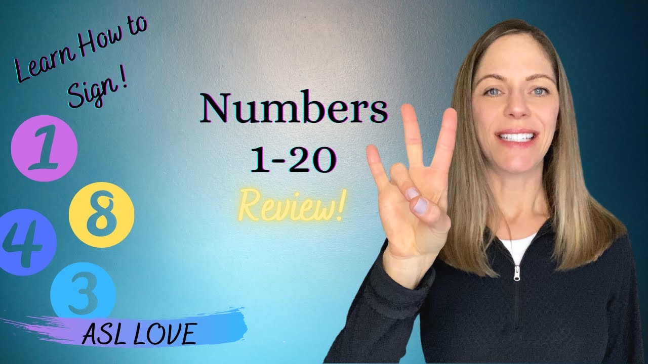 Как считать - ЧИСЛА - 1 - 20 - ASL - Язык жестов