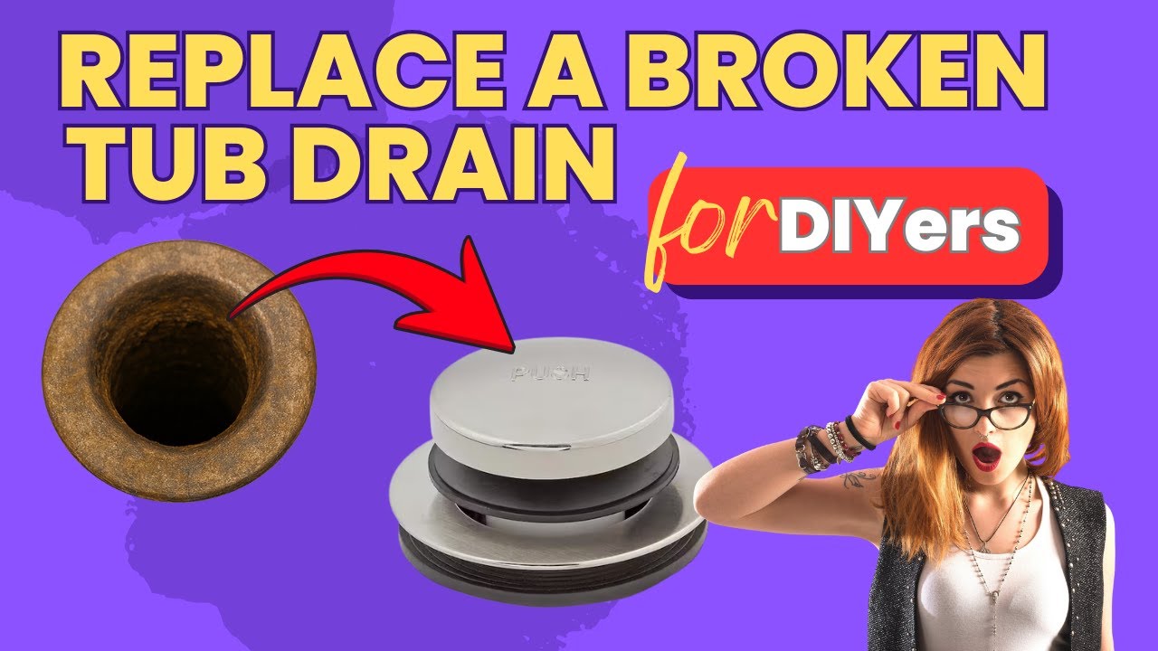 How To Remove A Broken Bathtub Drain #plumbing #BathtubDrainFix