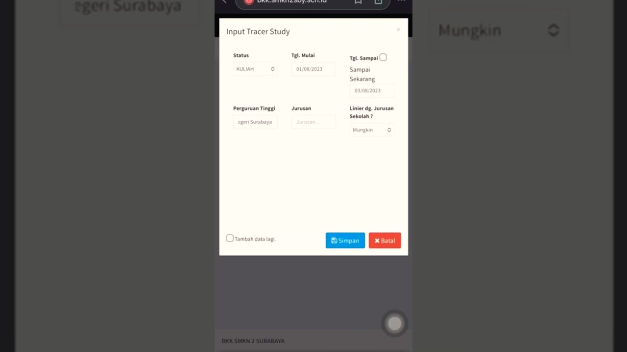 Panduan pengisian Tracer Study BKK - SMKN2 Surabaya #bkk #bkksmkn2sby #bursakerja