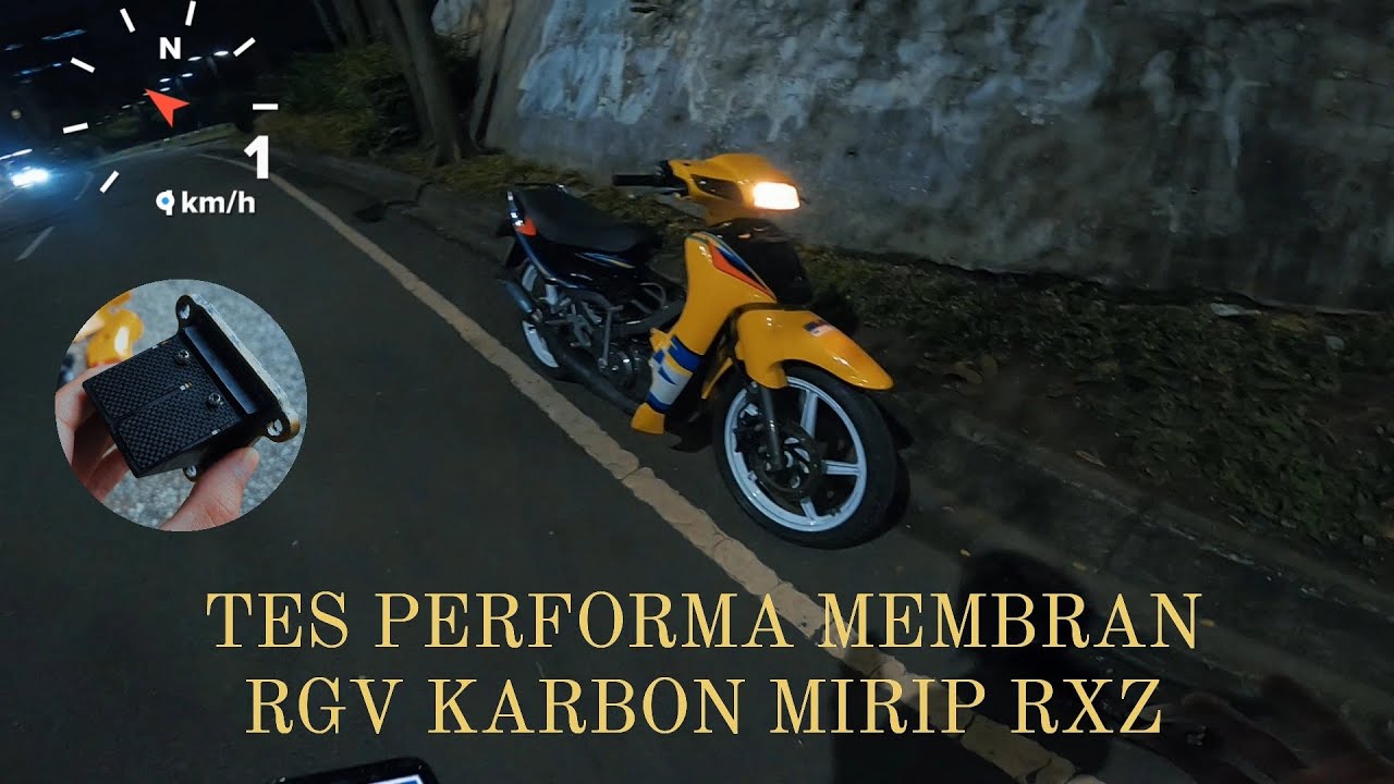 SETTING MEMBRAN KARBON RGV SATRIA 2 BILAH MIRIP RXZ