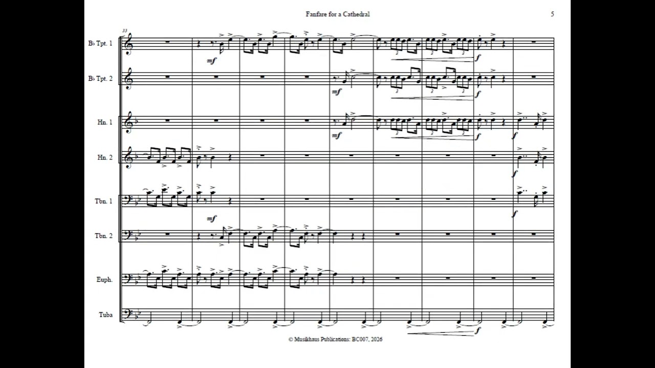 Feiszli-Fanfare for a Cathedral (original version)