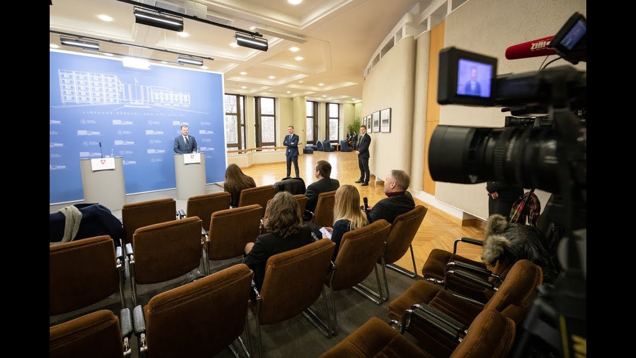 Premjeras S. Skvernelis dalyvavo spaudos konferencijoje po Antikorupcijos komisijos posėdžio