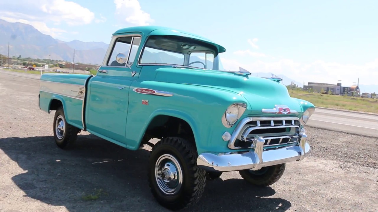 $75,000 1957 Chevrolet 3124 Cameo Napco 4x4 Pickup For Sale, Gorgeous, Nicest One on the PLANET!