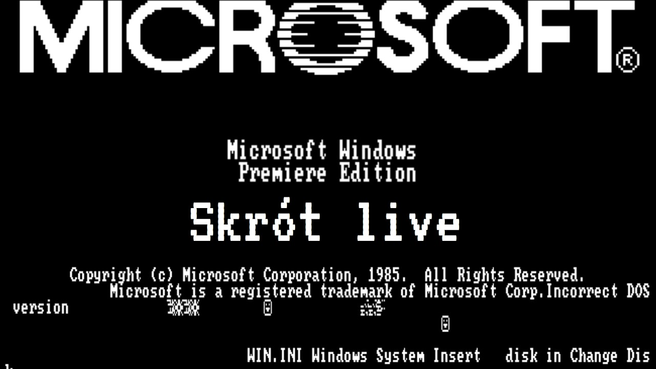[SKR&Oacute;T Z LIVE] PIERWSZY STREAM W 2026 ROKU | Windows 1.0 Premiere Edition