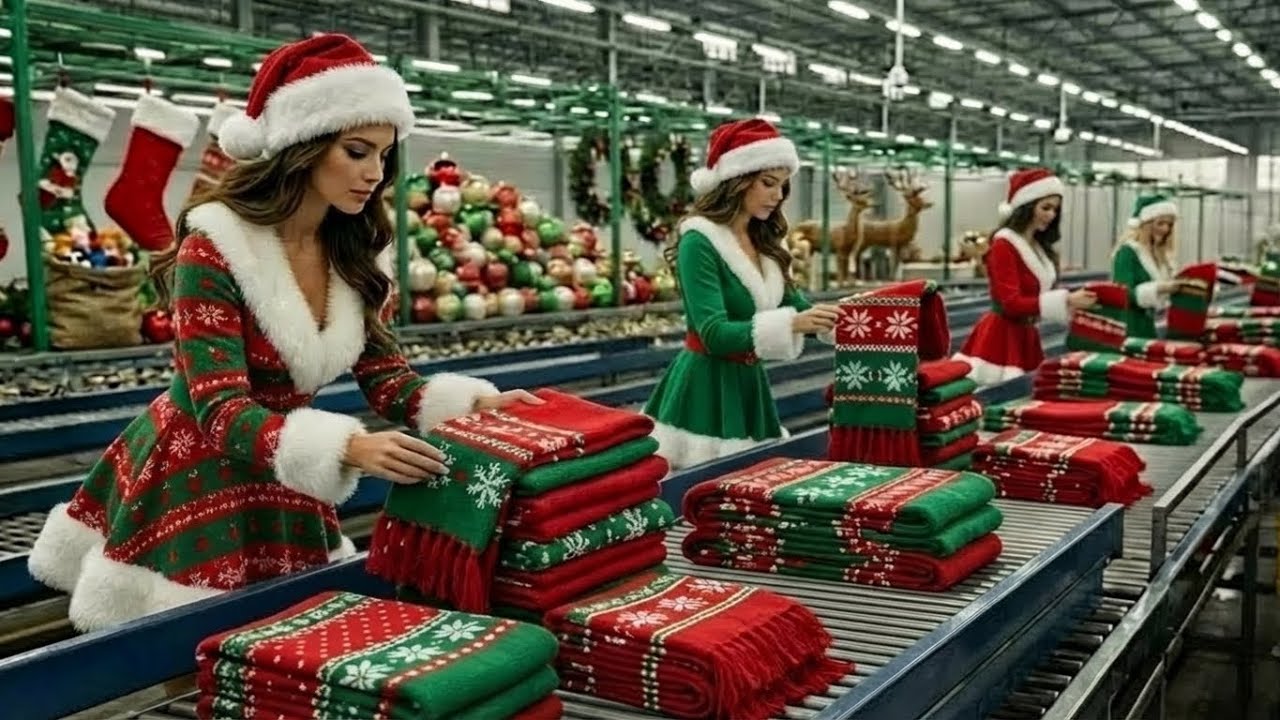 🧣✨ You Won’t Believe How Aroma Capsule Christmas Scarves Are Made