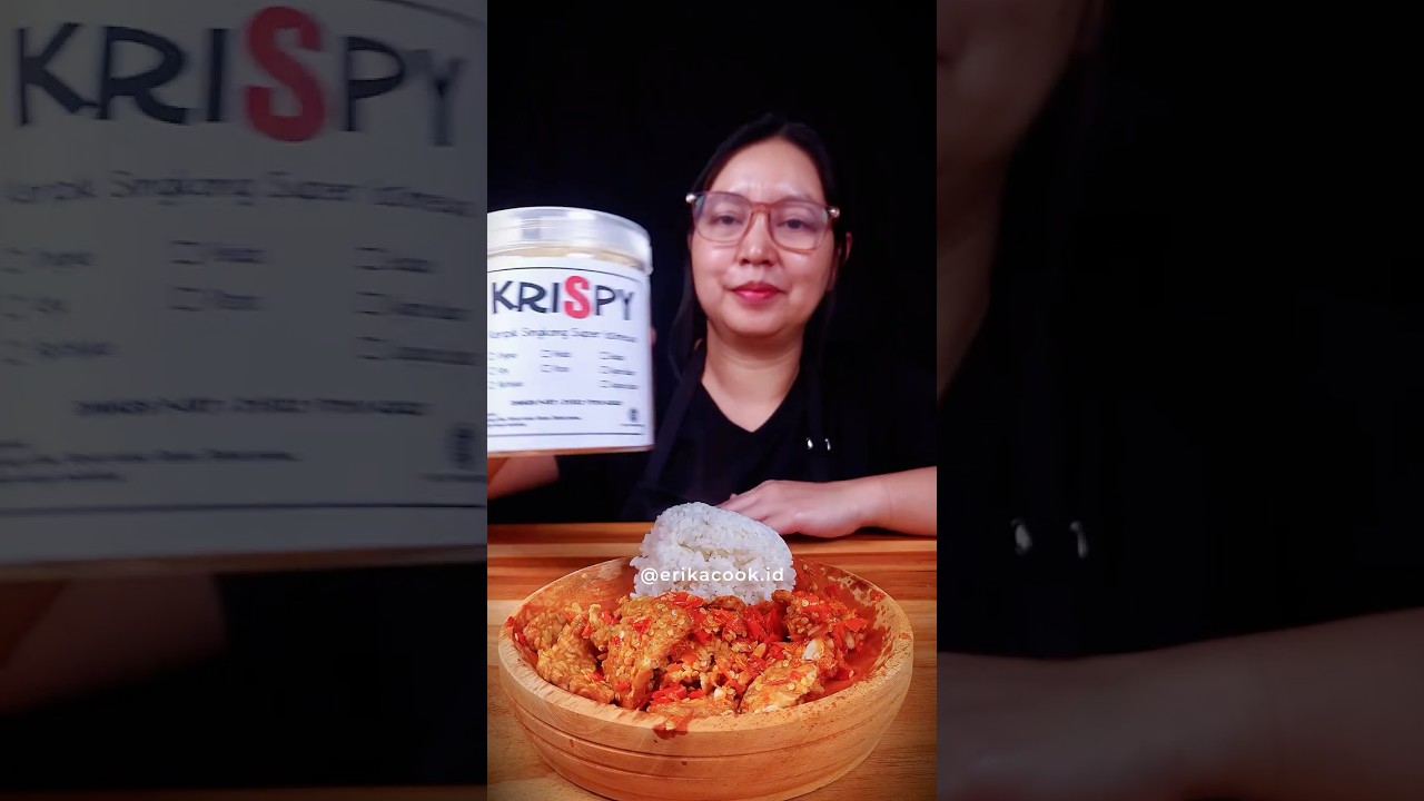 Tempe Penyet Pedas Brutal Bikin Boros Nasi 🌶️🔥 | ASMR Cook & Eat #erikacook #asmr #tempepenyet #cook