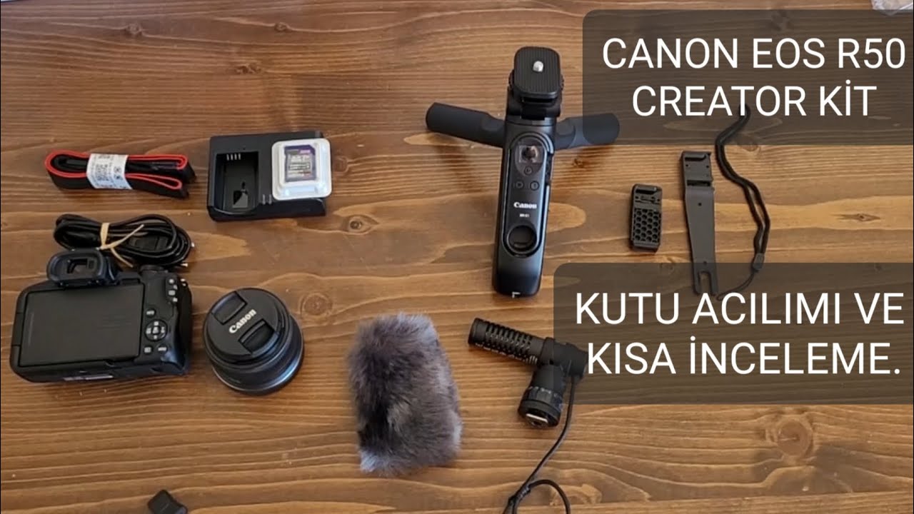 #REKLAM CANON EOS R50 FOTOĞRAF MAKİNESİ CREATOR KİT KUTU ACILIMI VE KISA İNCELEME. 