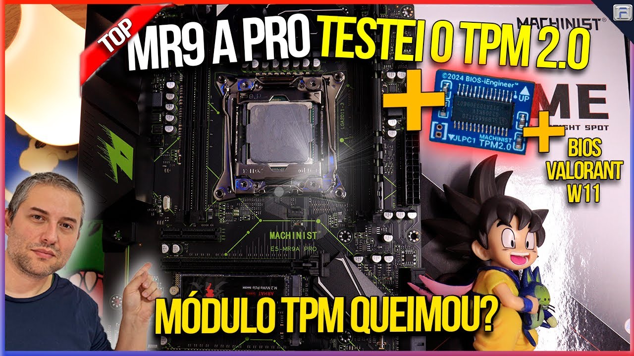 TESTANDO MÓDULO TPM 2.0 NA MINHA X99 MR9A PRO CONFIGURANDO BIOS VALORANT E W11