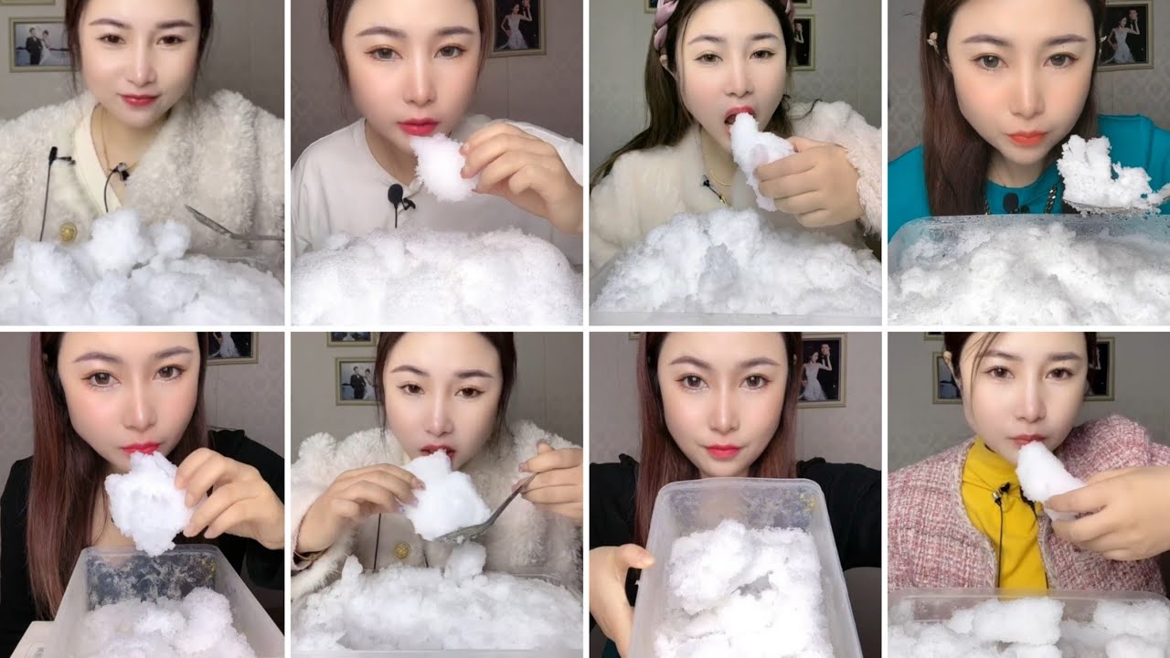 ONLY BITES / HER FREEZER FROST EATING / WHITE ICE EATING / ASMR 