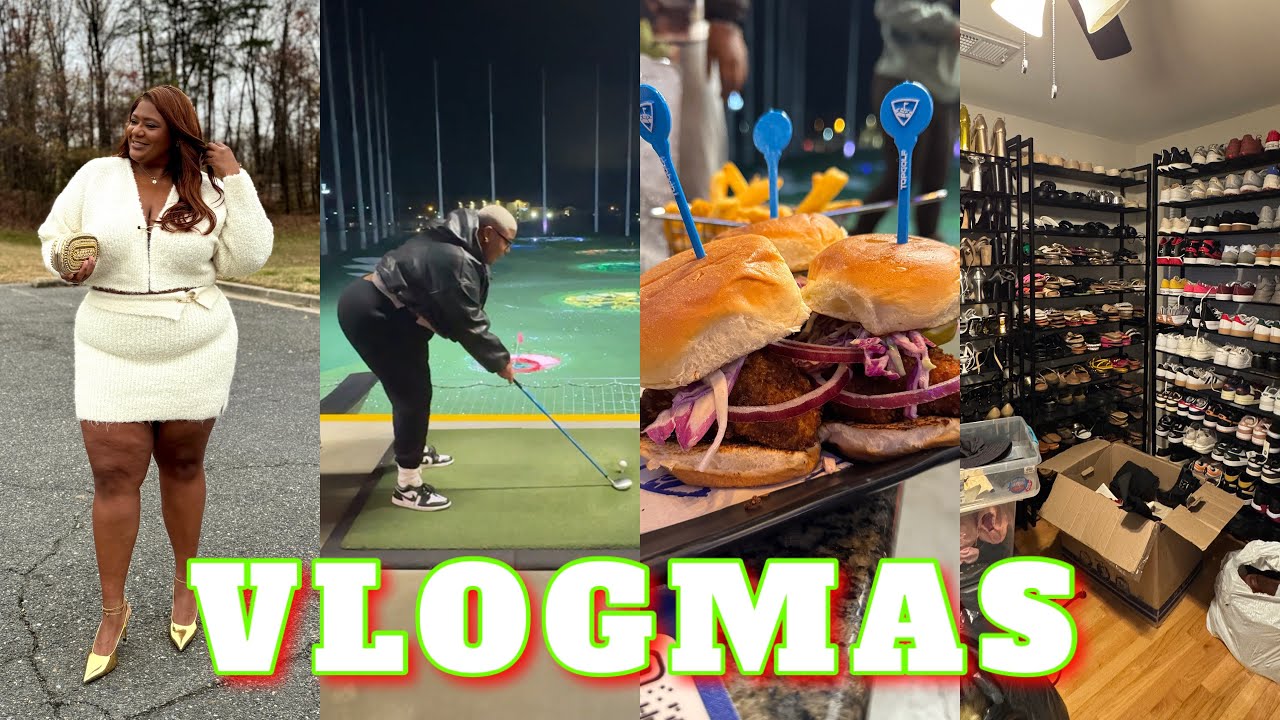 GOLF CHAMP 🫠💪🏾 LMAO + SHOE ROOM SETUP + MACHEL MONTANO CONCERT + BEST POPPI FLAVOR 😋 || VLOGMAS
