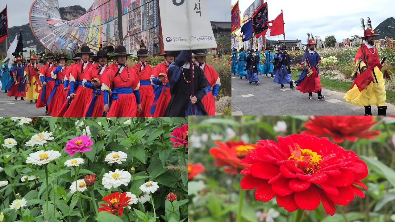 경복궁 수문장 순라의식 인사동까지/송현광장 꽃축제/도시건축 비엔날레