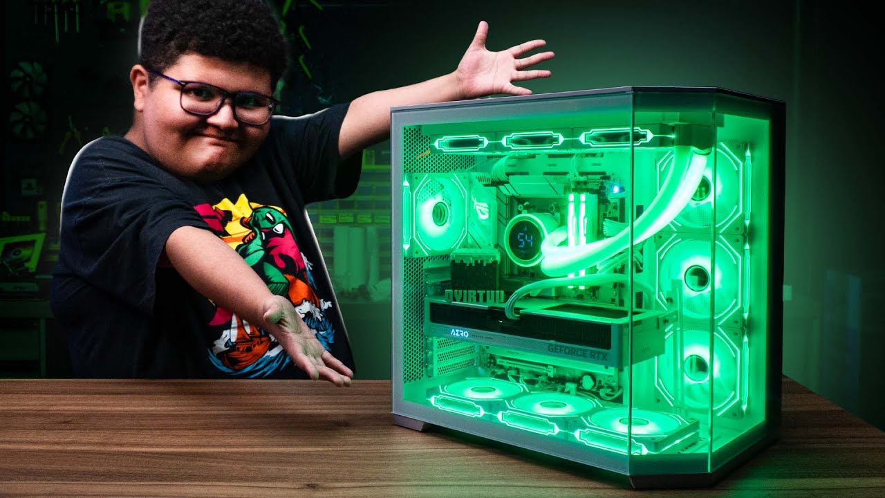 REALIZAMOS O SONHO DO @ovirtuu 🤩 Montamos um PC GAMER insano para ele!