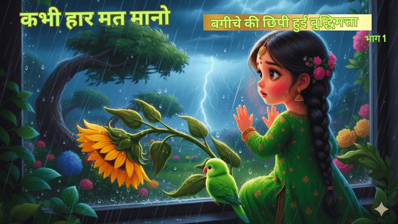 🌈 कभी हार मत मानो – बगीचे की छिपी हुई बुद्धिमत्ता 🌸 भाग 1 #hindikidsstory