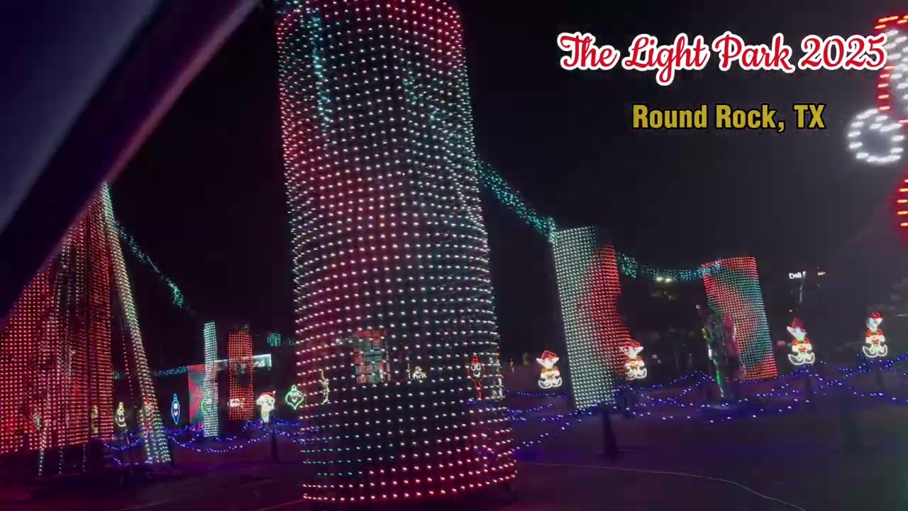 Driving through the Round Rock Light Park 2025&hellip; it&rsquo;s a whole vibe! ✨🚗🎄#christmaslights #2025 