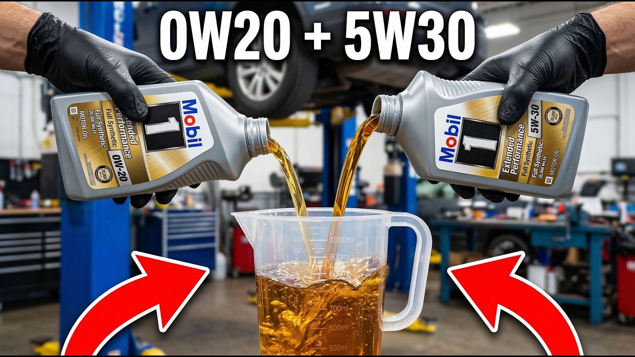We Mixed 0W-20 + 5W-30 in the Engine – Here’s What Actually Happened