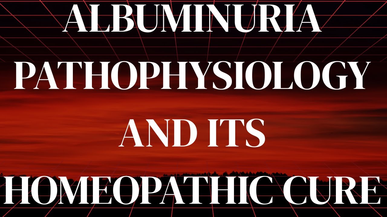 ALBUMINURIA || PATHOPHYSIOLOGY OF ALBUMINURIA || BEST HOMEOPATHIC MEDICINE FOR ALBUMINURIA !
