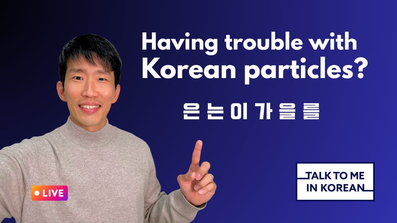 Korean Particles Master Class - How to Use Them Naturally