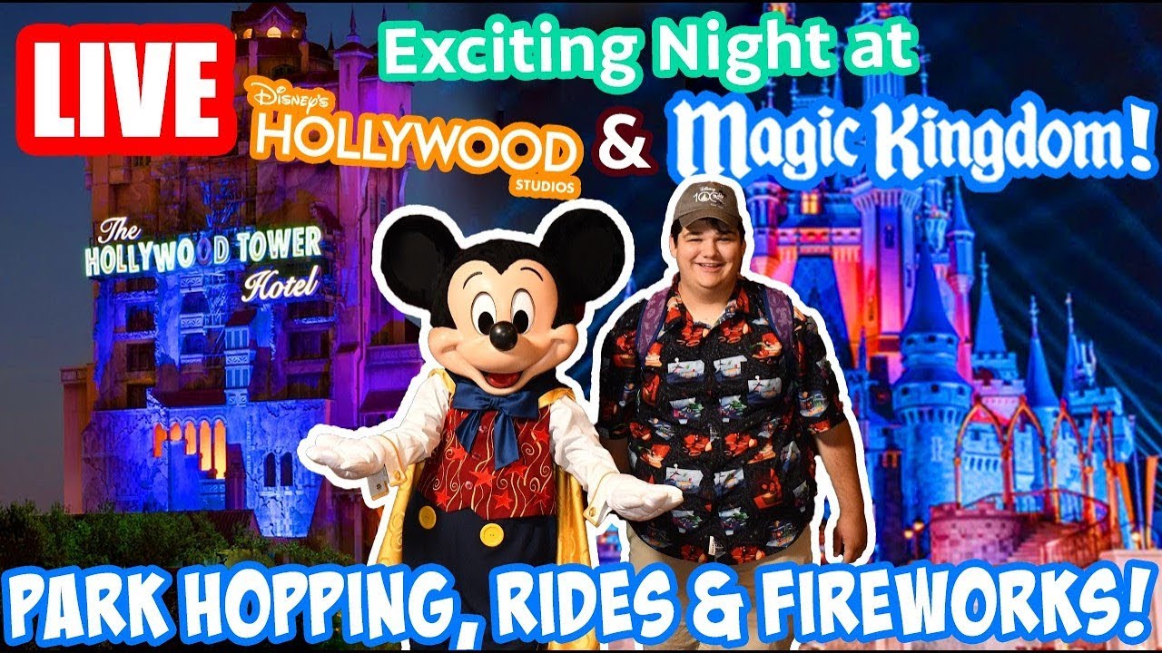 🔴Live: Night at Hollywood Studios & Magic Kingdom! - Rides & Fireworks - Disney World Livestream
