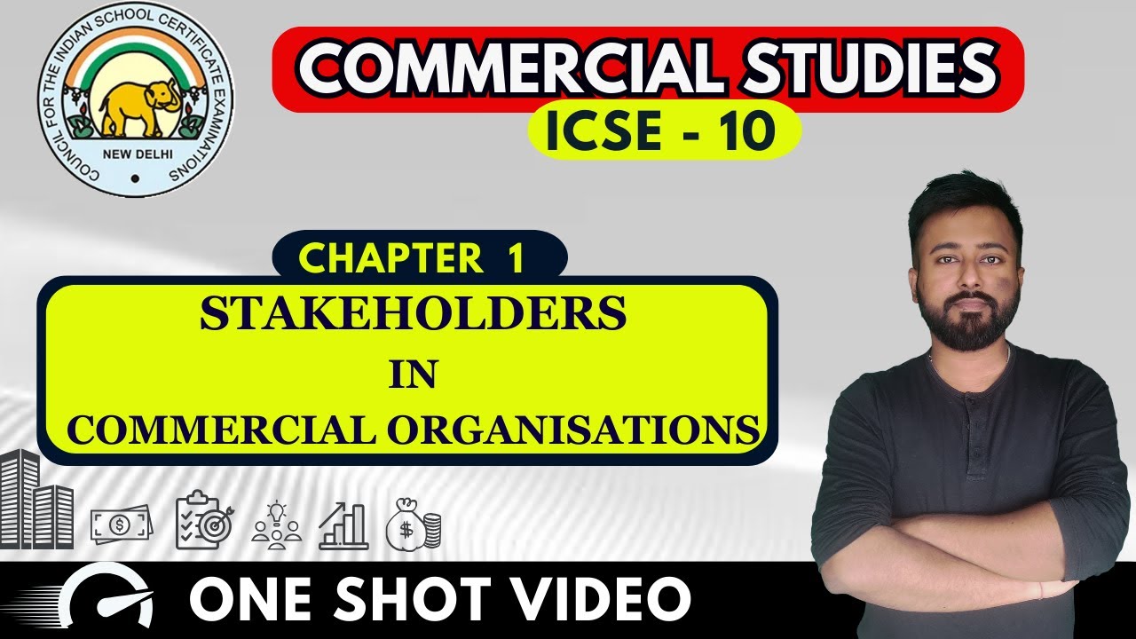 Stakeholders in Commercial Organisations  | [ ICSE Commercial Studies Class 10 ]  | ICSE Chapter 1