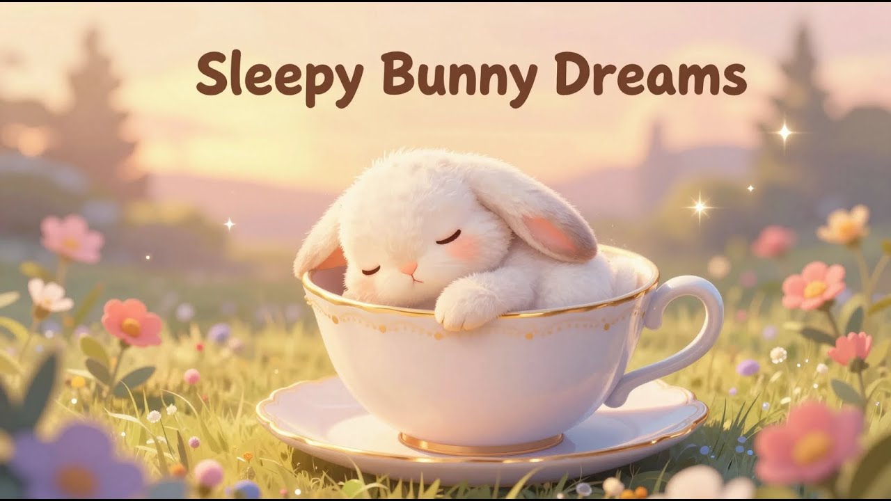 Sleepy Bunny Lullaby 🐰💤 Gentle Bedtime Songs for Baby Sleep | AnJo Vivid Vibes 💤
