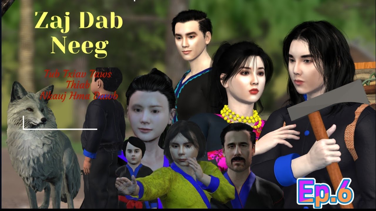 Dab Neeg 3D. Tub txiav taws thiab Nkauj hma dawb. #6