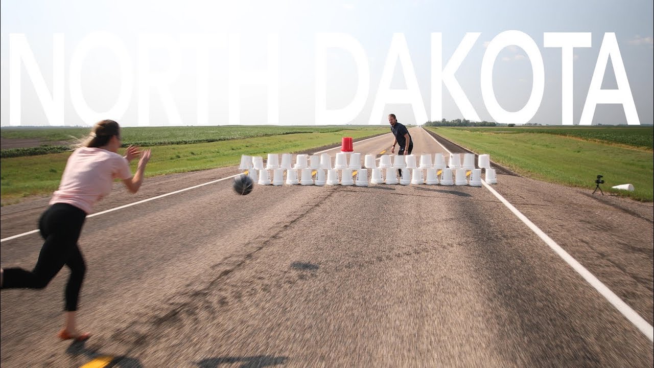 BOWLING On A HIGHWAY in North Dakota