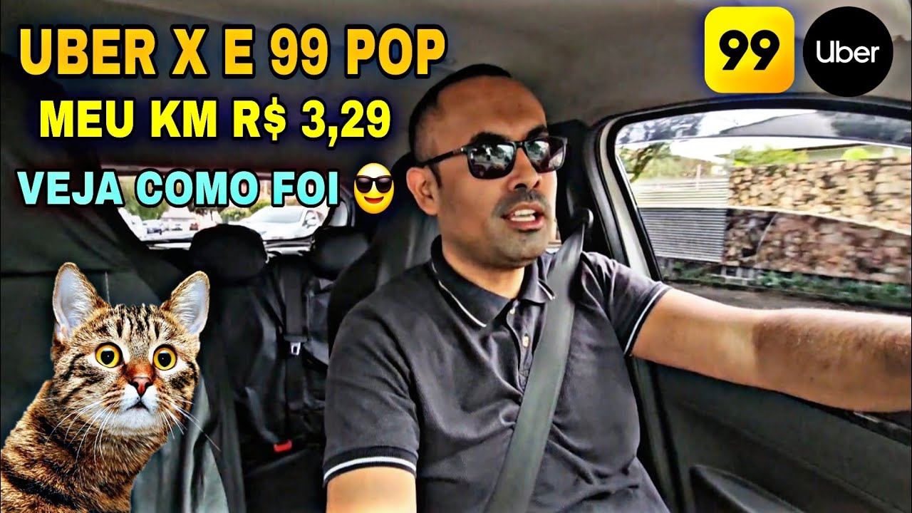 🔴✅️ MEU KM FICOU EM R$3,26 NA UBER E 99 POP #uber #99pop #motoristadeaplicativo 