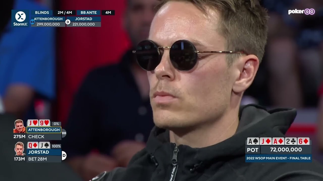 WSOP 2022 Final:  Espen Jorstad VS Adrian Attenborough