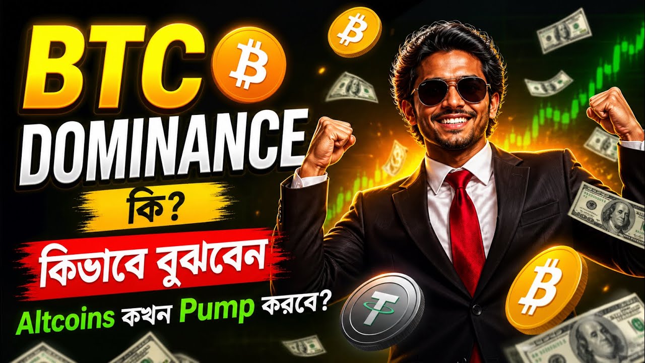 What is BTC Dominance & USDT Dominance || How it works ||  BTC Dominance Analysis