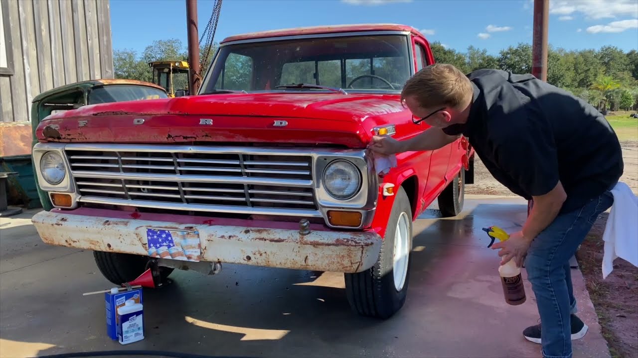 Ford F250 1968 года — первая мойка