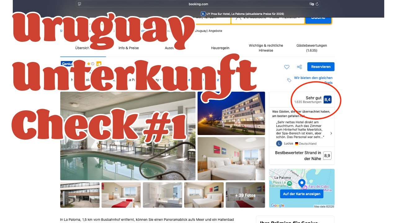 Glaubt nicht alles auf Booking.com! | Uruguay Unterkunft Check #1 Mattes Mate Mission #37