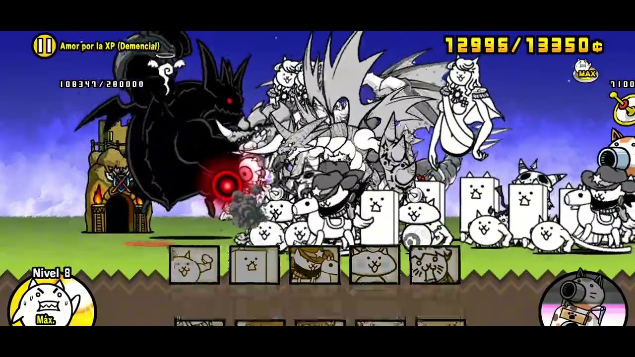 Asi derrote bosses negros en fase finde the battle cats 