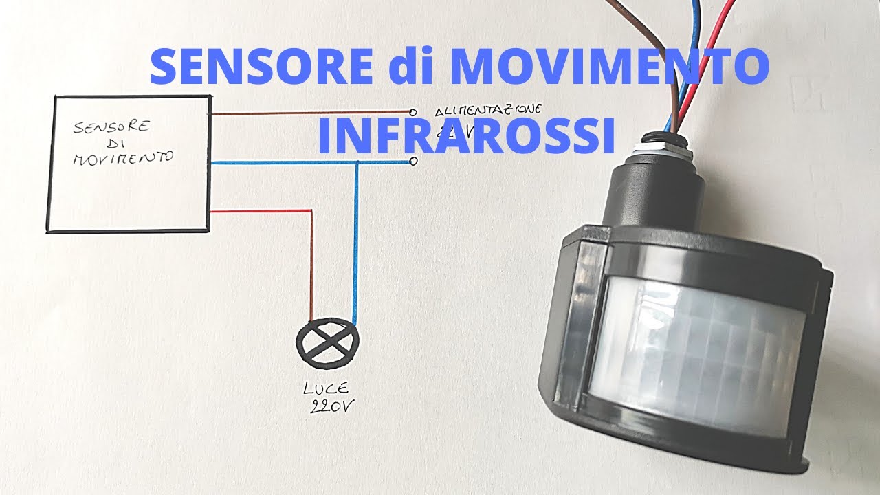 Sensore di movimento infrarossi PIR