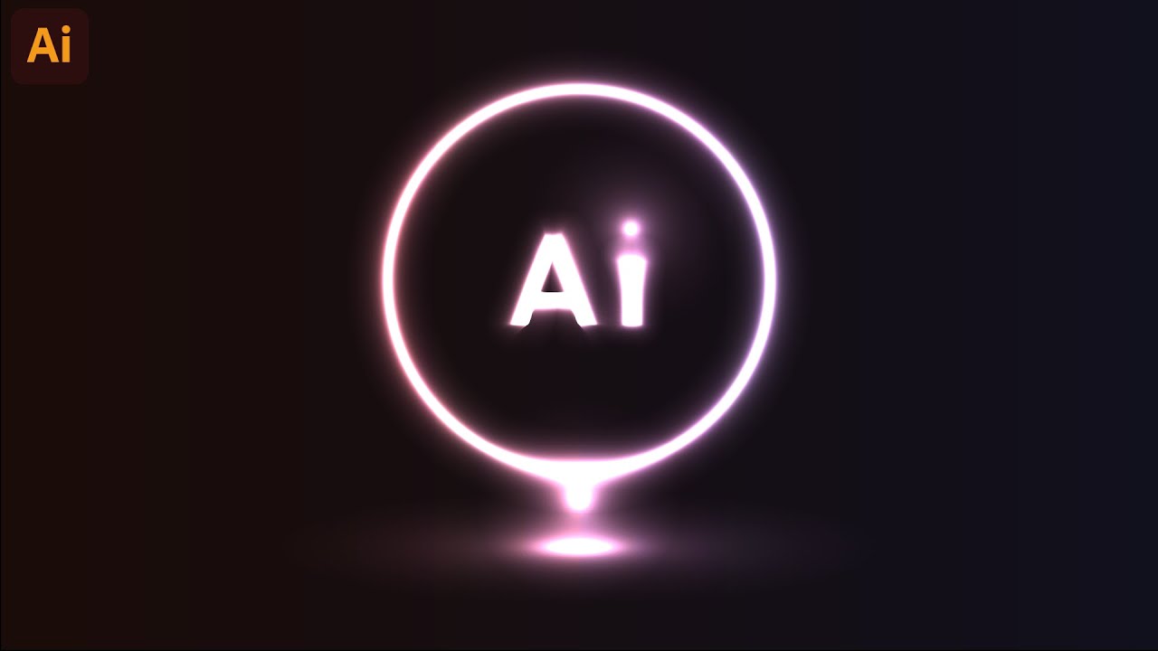 Easy Neon effect in Adobe Illustrator | Graphic Tutorial-Jammu Graphics