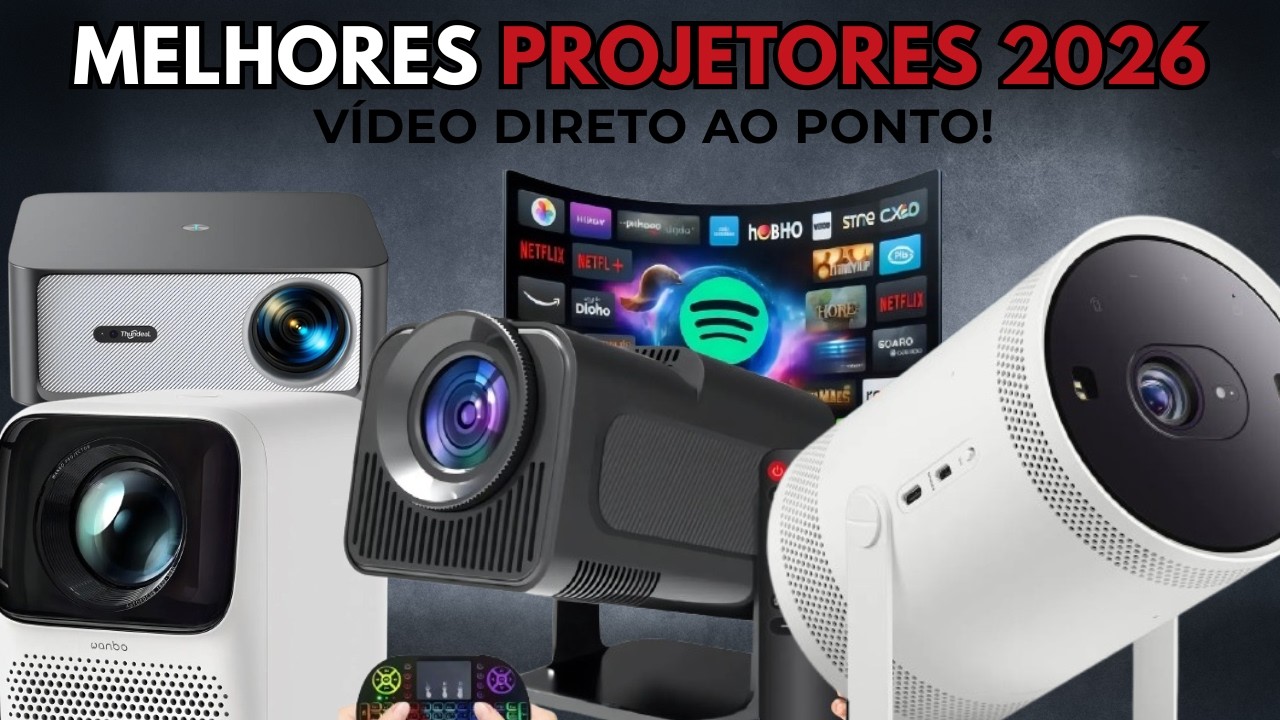 Os melhores PROJETORES de 2026 (não compre antes de assistir este vídeo)